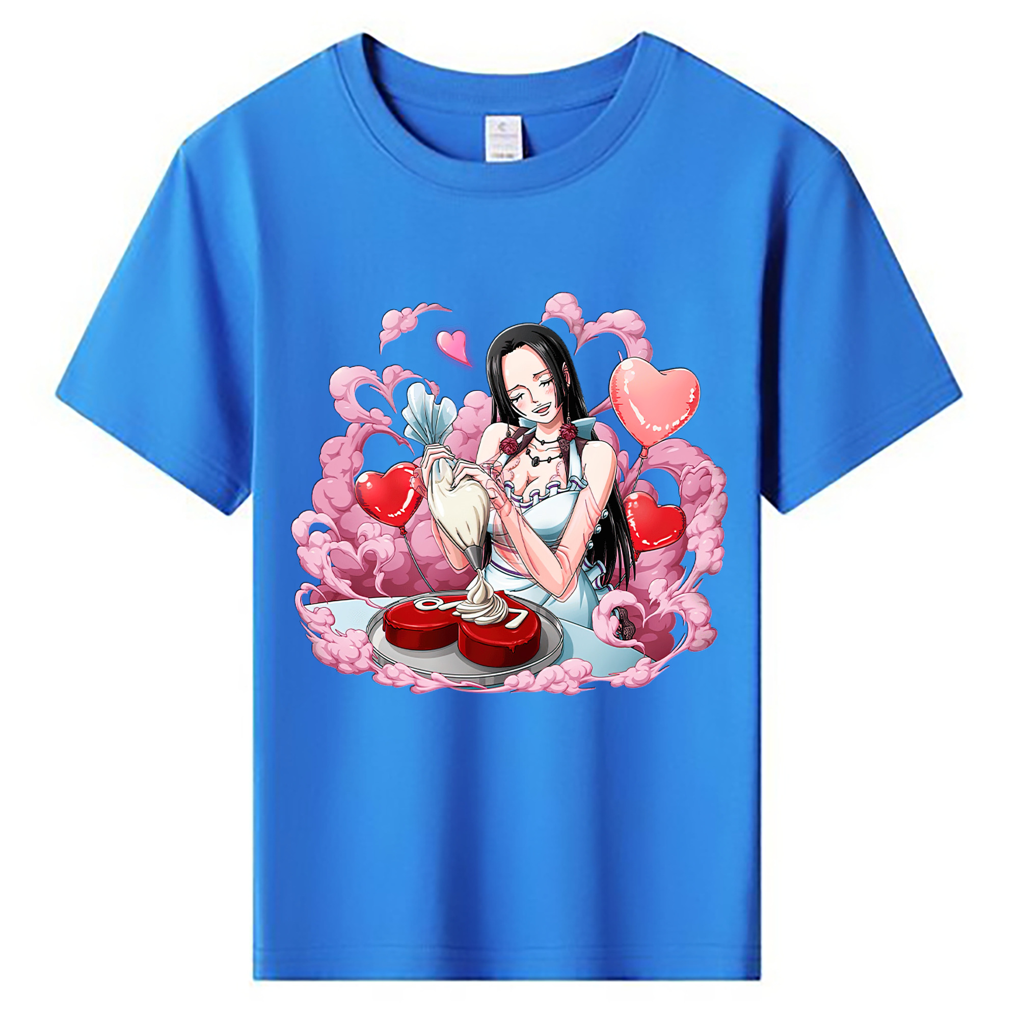 ワンピース ボア・ハンコック ONE PIECE Boa·Hancock 綿100％キッズTシャツ（フロントプリント）